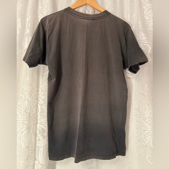 Vintage 1990s Nirvana Smiley Face Band Tee Grunge Faded M - Picture 2 of 6